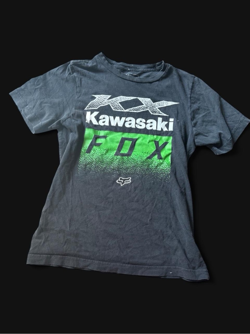 Black & Green FOX Graphic Baby Tee